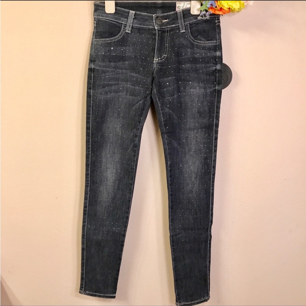 Siwy Hannah After Hours Mid Rise Jeweled Jeans